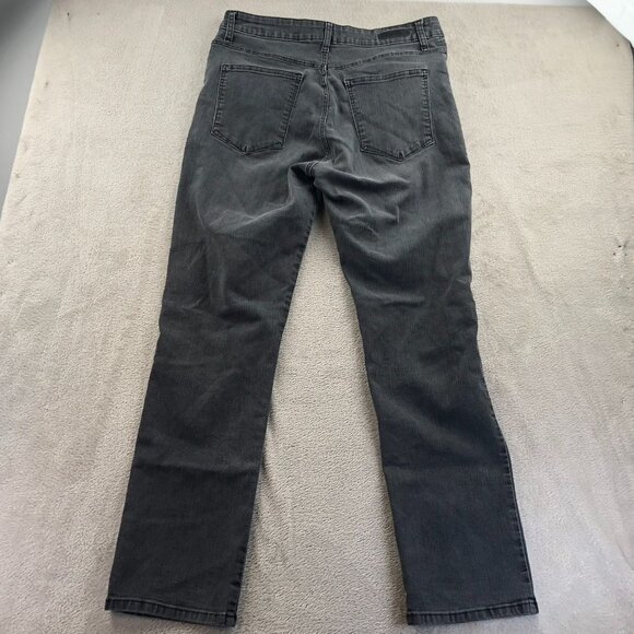 Lee Womens Jeans Size 14 Medium Straight Leg Classic Fit Gray Denim Casual - Picture 13 of 13